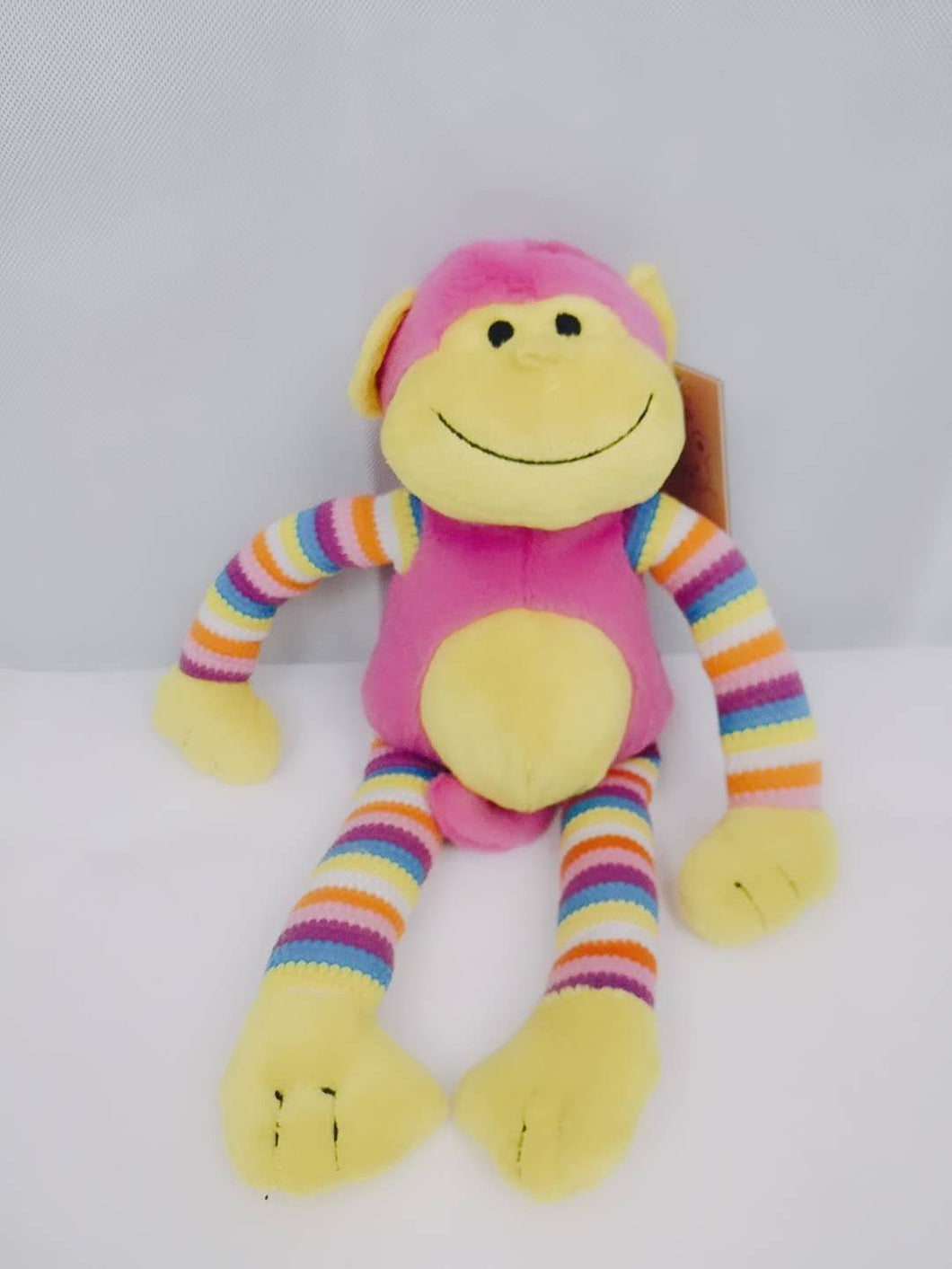 Monkey Stripped Pink (38cm)